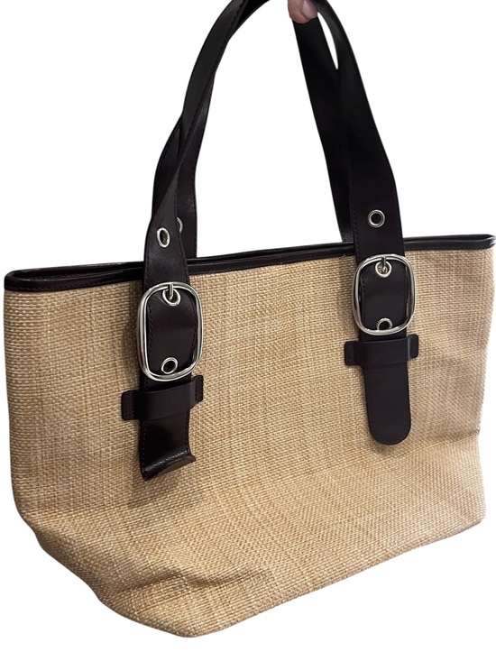 Banana Republic Handbags - Banana Republic Brown Woven Straw Tote Bag